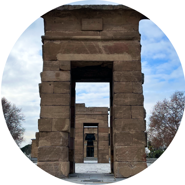 Rodar en el Templo de Debod